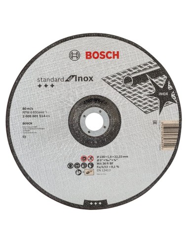 Диск за инокс Standard Inox 125х1.9х22.23 мм BOSCH - 1