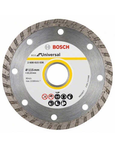 Диамантен диск Eco Universal Turbo 115х22.23 BOSCH - 2