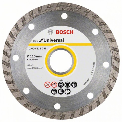 Диамантен диск Eco Universal Turbo 115х22.23 BOSCH - 2