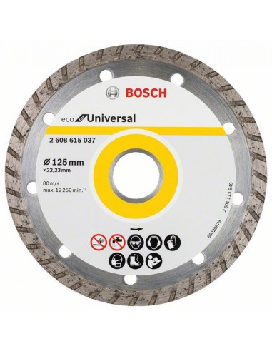 Диамантен диск Eco Universal Turbo 125х22.23 BOSCH - 2