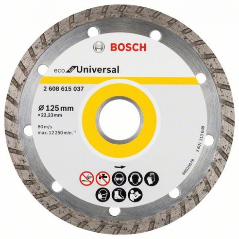 Диамантен диск Eco Universal Turbo 125х22.23 BOSCH - 2