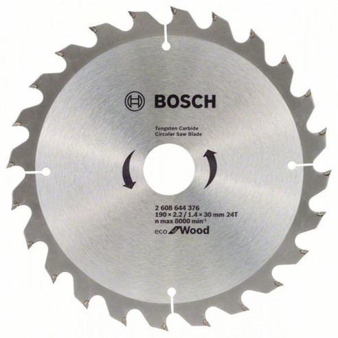 Диск за циркуляр Eco for Wood 190х20 мм 24T BOSCH - 1