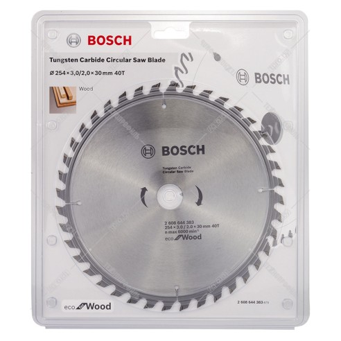 Диск за циркуляр Eco for Wood 254х30 мм 40T BOSCH