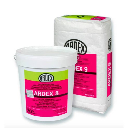 Алтернативна двукомпонентна хидроизолация и лепило 25+25кг ARDEX 8+9 - 1