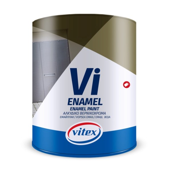 Гланцова алкидна лакова боя за метал Vi Enamel Vitex 353 сива 650 мл - 1