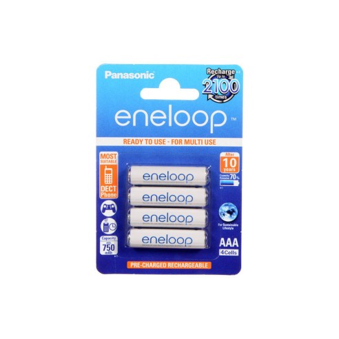 Батерии Panasonic Eneloop AAA 4 бр. 750 mAh - 1