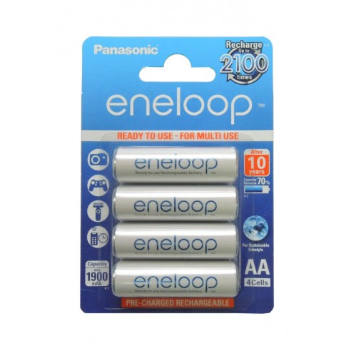 Батерии Panasonic Eneloop AA 4 бр. 1900 mAh - 1