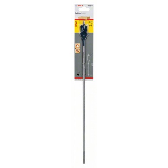 Фрезово свредло за дърво Self-Cut Speed 20x400 мм BOSCH
