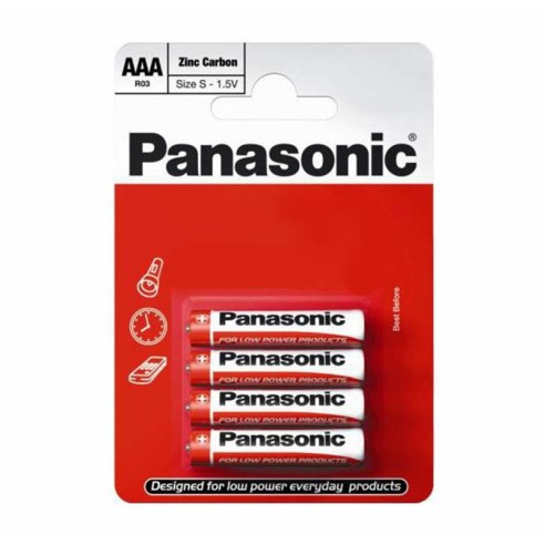 Батерии Panasonic AAA 1.5V 10HH/R03RZ 4 бр. - 1