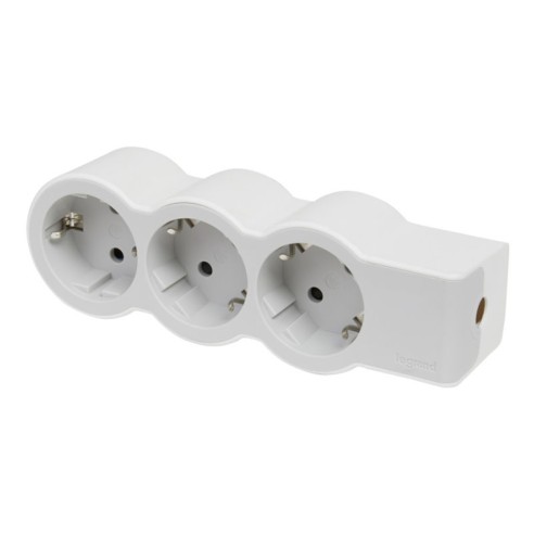 Разклонител 3x2P+E без кабел Standard Legrand - 1