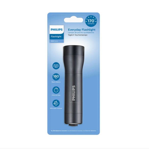 LED фенер 170 Lm 180 м Philips с включени батерии - 2
