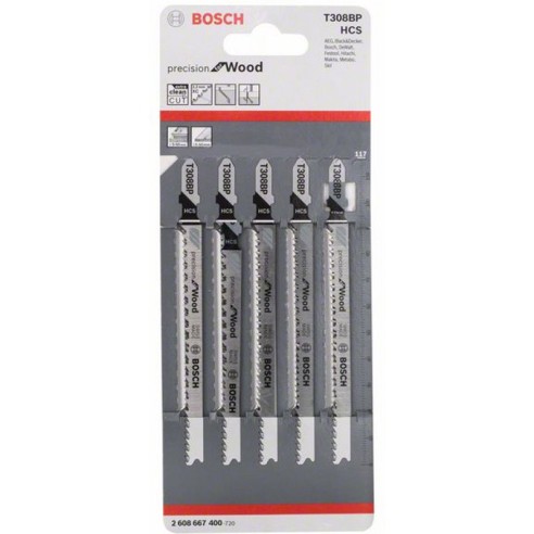 Нож за прободен трион 1 бр T 308 BP дърво BOSCH - 2