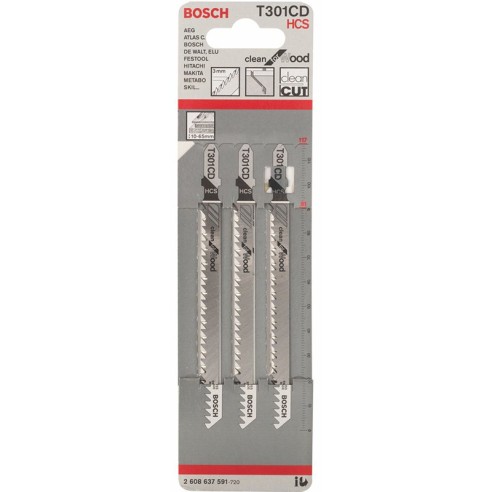 Нож за прободен трион 1 бр T 144 DP дърво BOSCH - 2