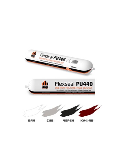 Еднокомпонентен полиуретанов уплътнител и лепило Flexseal PU440 600мл кафяв DCP - 1
