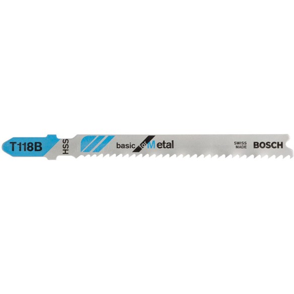 Нож за прободен трион 5бр T 118 B Метал BOSCH