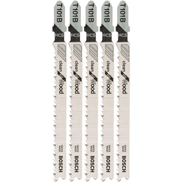 Нож за прободен трион 5 бр T 101 B дърво BOSCH - 1