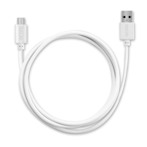 Кабел CB1011W Micro-USB USB 1 м бял ACME - 1