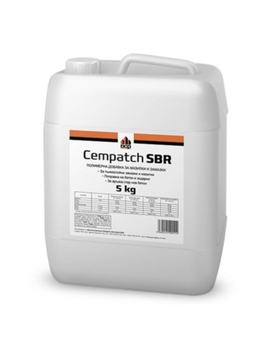 Течна полимерна добавка за мазилки и замазки 5кг бяла Cempatch SBR - 1