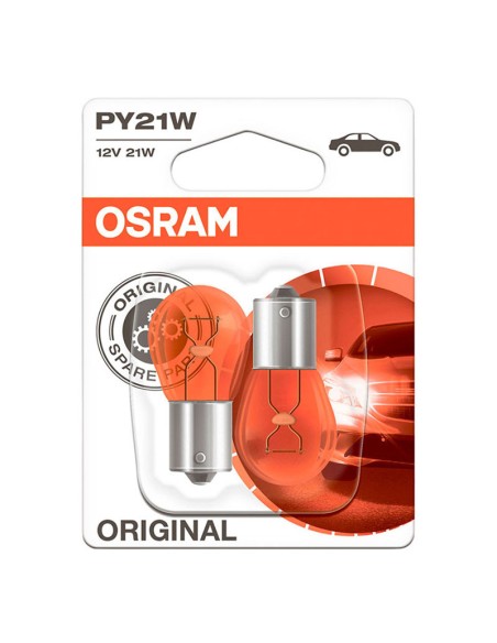 Автомобилна лампа 21W 12V BAU 15S PY21W B OSRAM Orange - 2