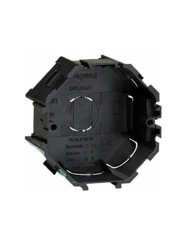 Модулна черна конзола за мазилка 71x71x40 мм Legrand - 1