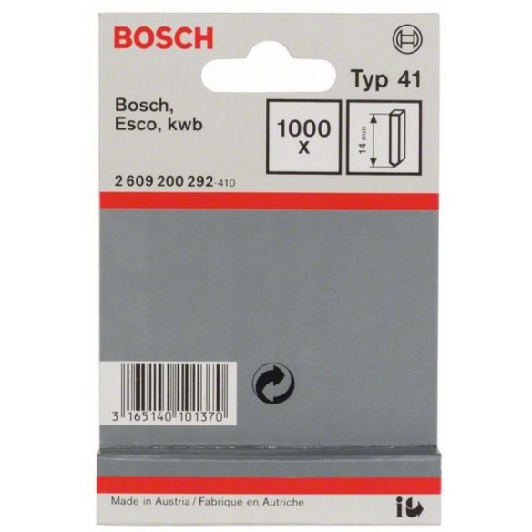 Щифт тип 41 14 мм за такер 1000 броя BOSCH