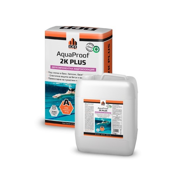 Двукомпонентна циментова хидроизолация AquaProof 2K Plus - 1