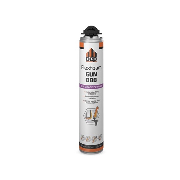 Пистолетна полиуретанова пяна Flexfoam Gun 888- 750 ml - 1