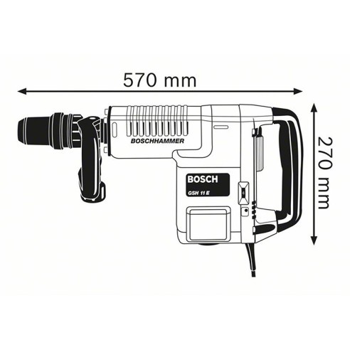 Къртач SDS Plus GSH 11 E Professional 1500 W BOSCH - 1