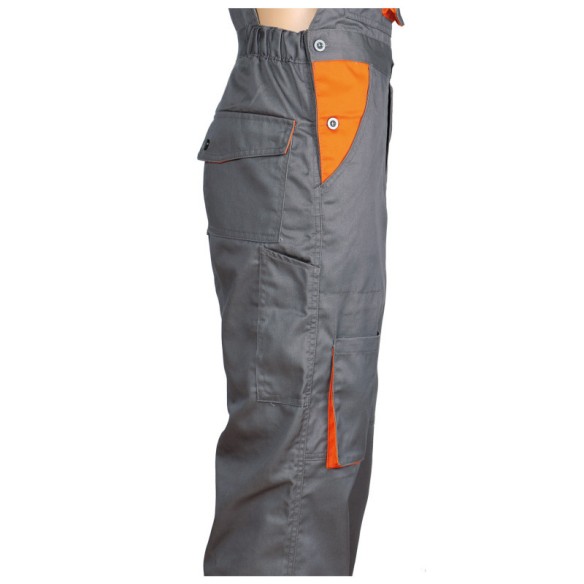 Работен сив полугащеризон DESMAN BIBPANTS №48