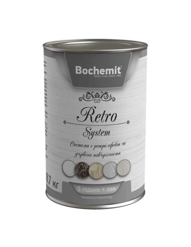 Водоразтворима акрилатна боя Bochemit Retro System 0.7 кг, цвят графит - 1