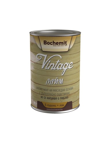 Маслено-алкиден импрегнант Bochemit Vintage 1 л, цвят лайм - 1