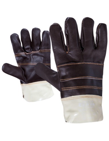 Ръкавици от кожа и плат FRANCOLIN №10 - 1