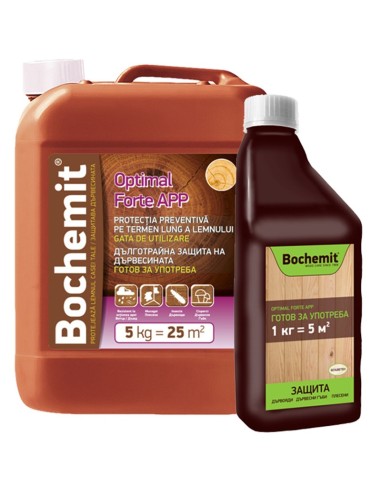 Импрегнант за дърво Bоchemit Optimal Forte APP 1 кг, кафяв цвят