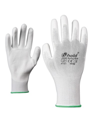Ръкавици топени в полиуретан BUNTING бели размер XL - 1