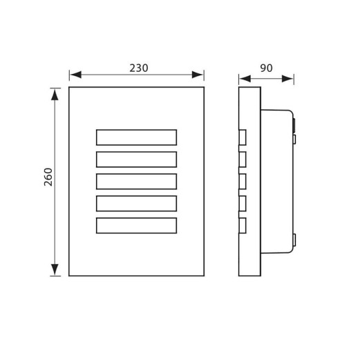 Фасаден аплик SYDNEY/SQ 60W VIVALUX - 2