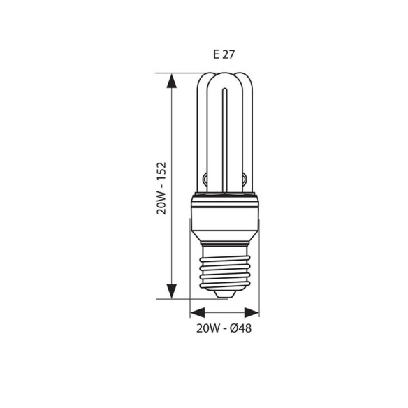 Лампа ECO LINE 20W VIVALUX - 2