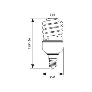 Лампа X SPIRAL 11W - E14 - VIVALUX 2