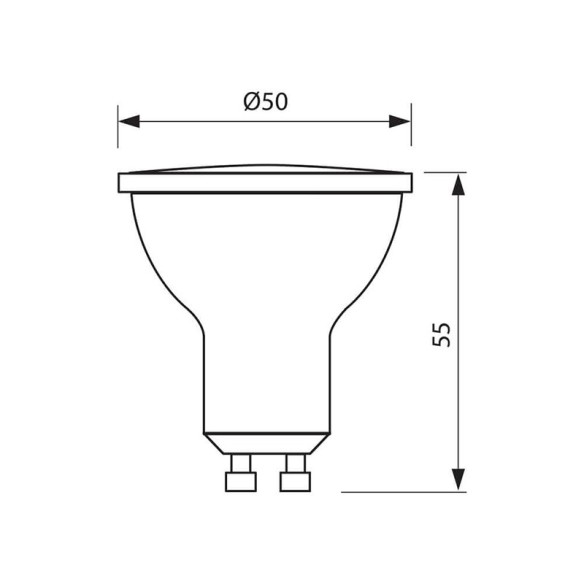 LED лампа BETA LED -GU10-3W VIVALUX - 1