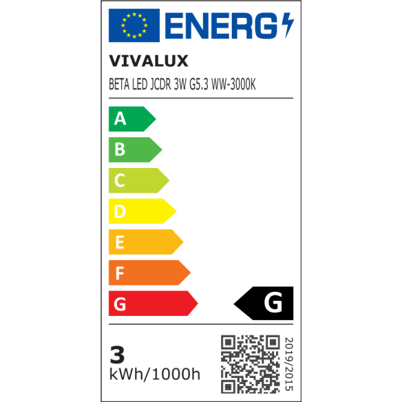 LED лампа BETA LED-GU5.3- 3W VIVALUX - 3