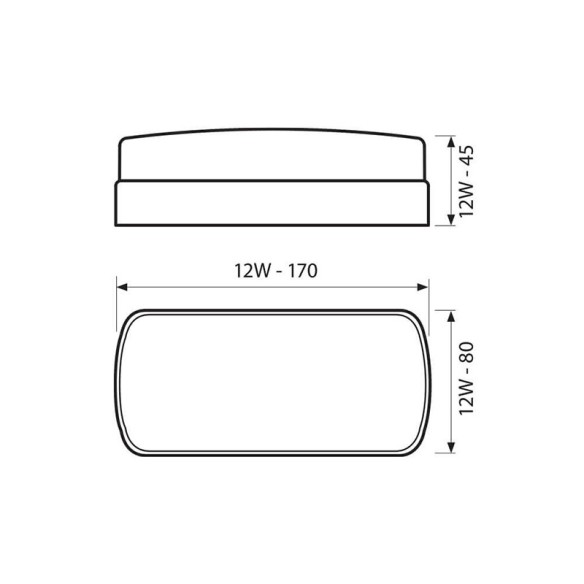 Влагозащитен плафон BALI/O LED 16W VIVALUX - 2