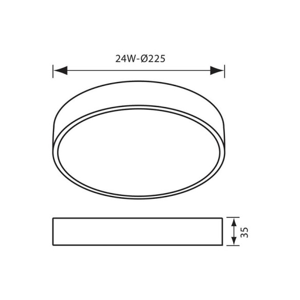 LED тяло DARS LED 24W VIVALUX - 2
