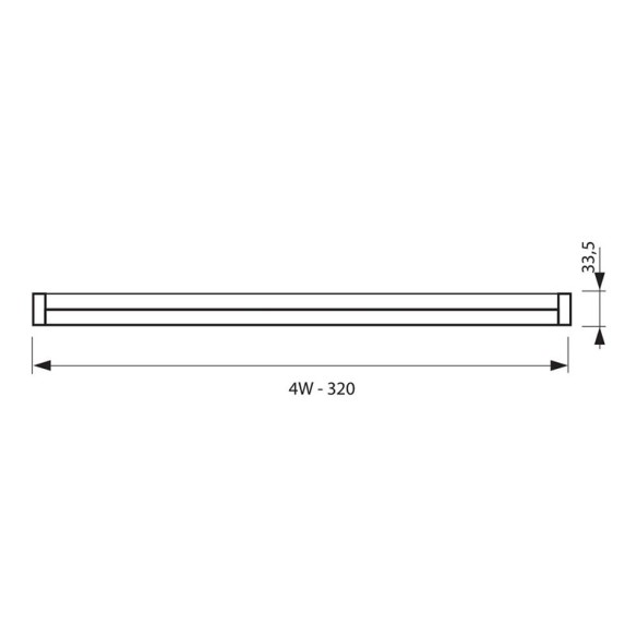 LED тяло SPICA LED T5 4W VIVALUX - 1