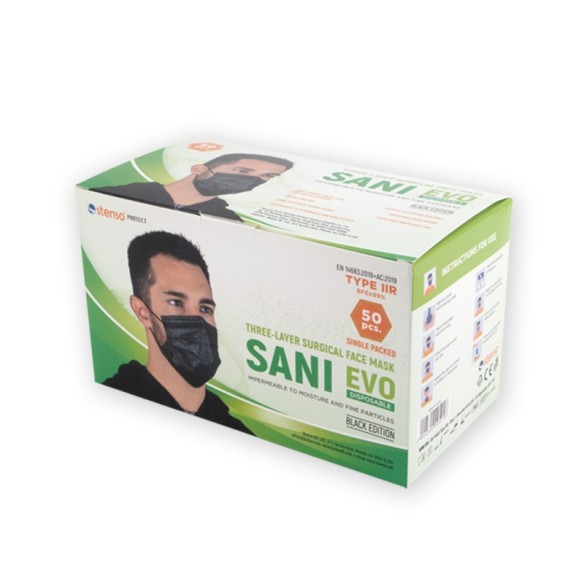 Медицинска маска SANI EVO черна