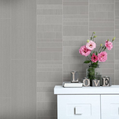 PVC ламперия 25см/8мм 2.65м цвят Silver Dec. Tiles Vilo - 1