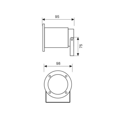 Градински фенер + фасунга ACER 35W VIVALUX - 2