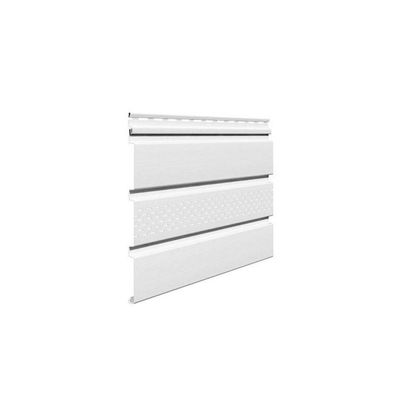 Перфориран бял панел за стрехи 30см x 2.7м SV-07 Софит Вокс - 1