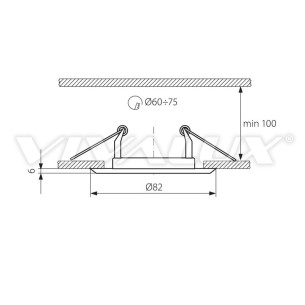 Луна матирано злато/никел 12V VIVALUX 2