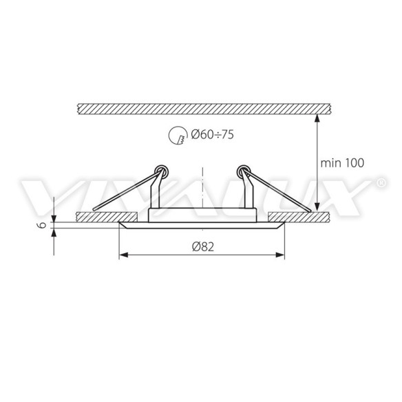 Луна матирано злато/никел 12V VIVALUX