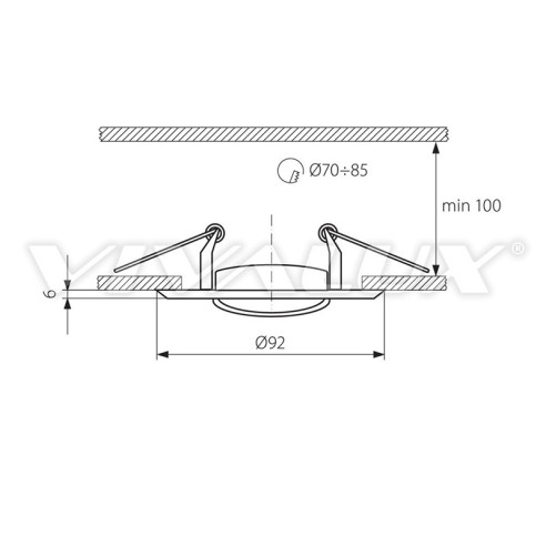 Луна никел/злато подвижна 12V 50W VIVALUX - 2