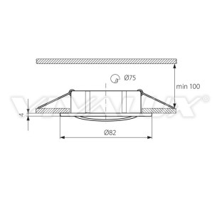 Луна подвижна злато 12V VIVALUX - 1 2